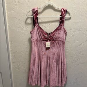 Free People Pink Mini Dress
